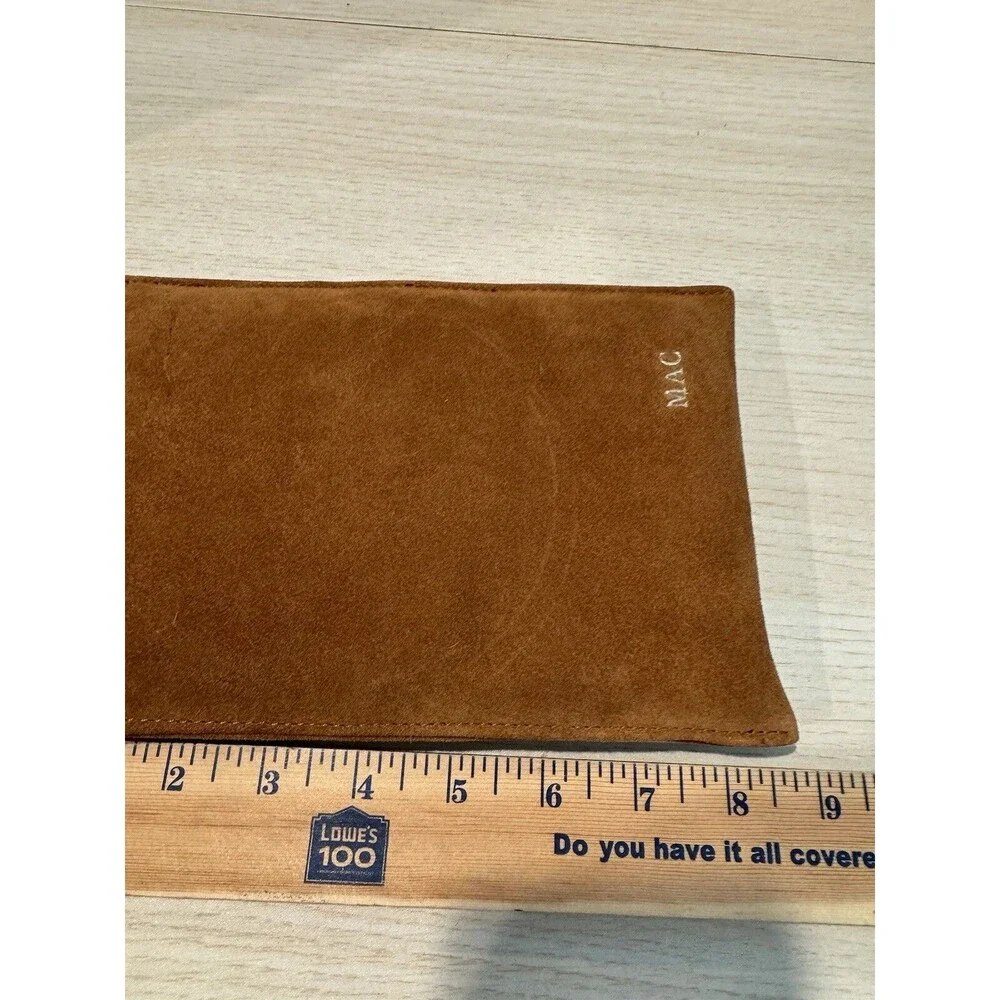 Lands End Home Brown Leather/sherling lining 9
